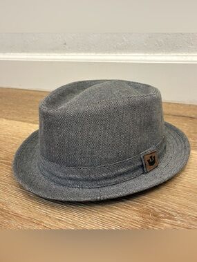Goorin Brothers Herringbone Pork Pie Fedora Gray Hat Size M (57) (7 1/8)
NWOT
